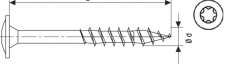 SPAX Tellerkopf A 2 6 x 60/56 -T30 A 2 // 100 Stück